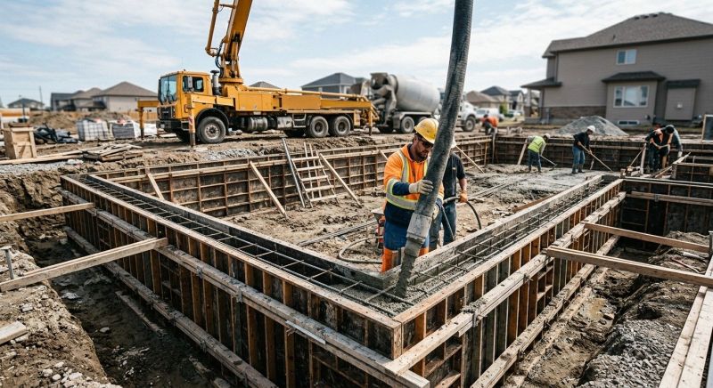Concrete Foundation Pouring