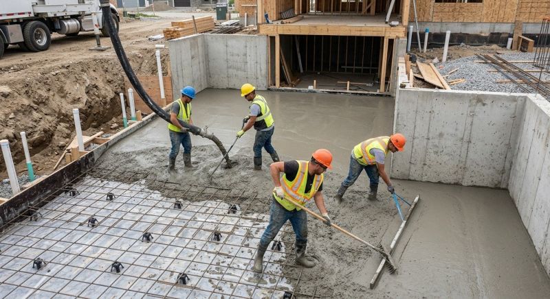 Basement Concrete Installation in Anacortes, WA