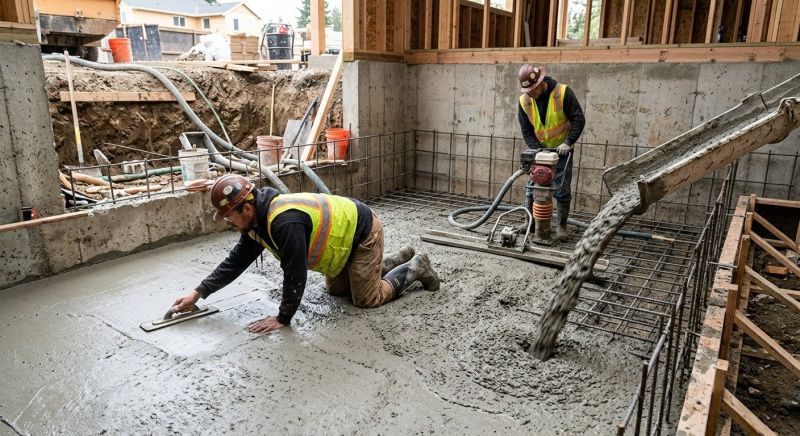 Basement Concrete Installation in Arlington, WA