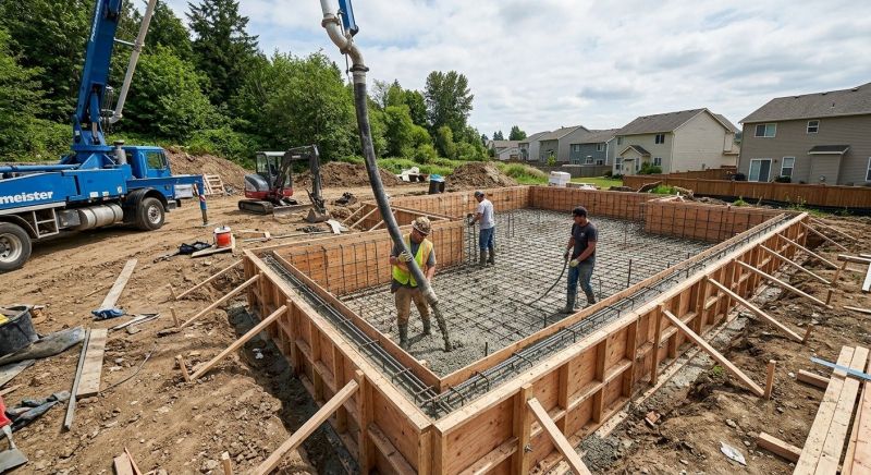 Concrete Foundation Installation in Skagit County, WA