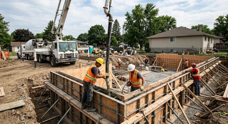Concrete Foundation Pouring in Skagit County, WA