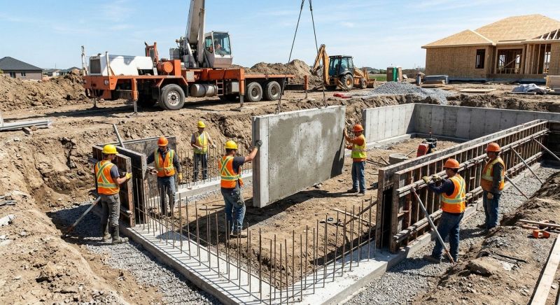 Foundation Wall Pouring in Arlington, WA