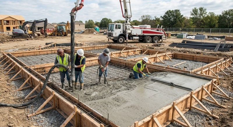 Foundation Wall Pouring in Burlington, WA