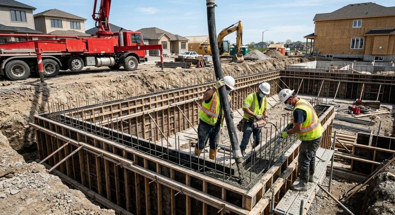 Foundation Wall Pouring in Stanwood, WA