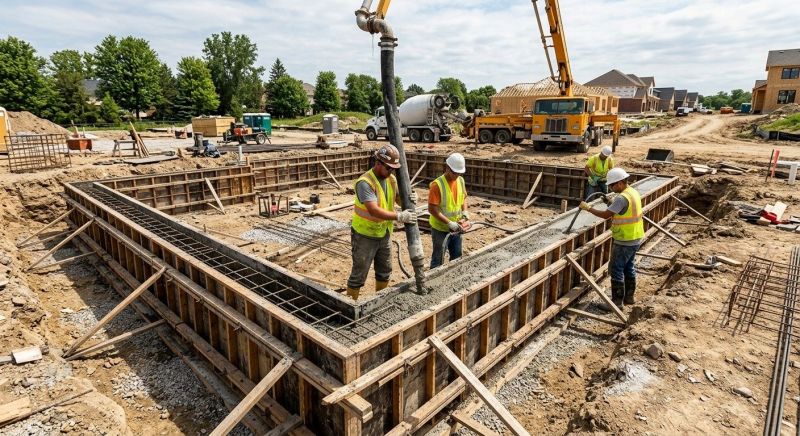 Poured Foundation Installation in Skagit County, WA
